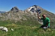 47 Un saluto dal Vindiolo ai dirimpettai amici  Arera e Corna Piana